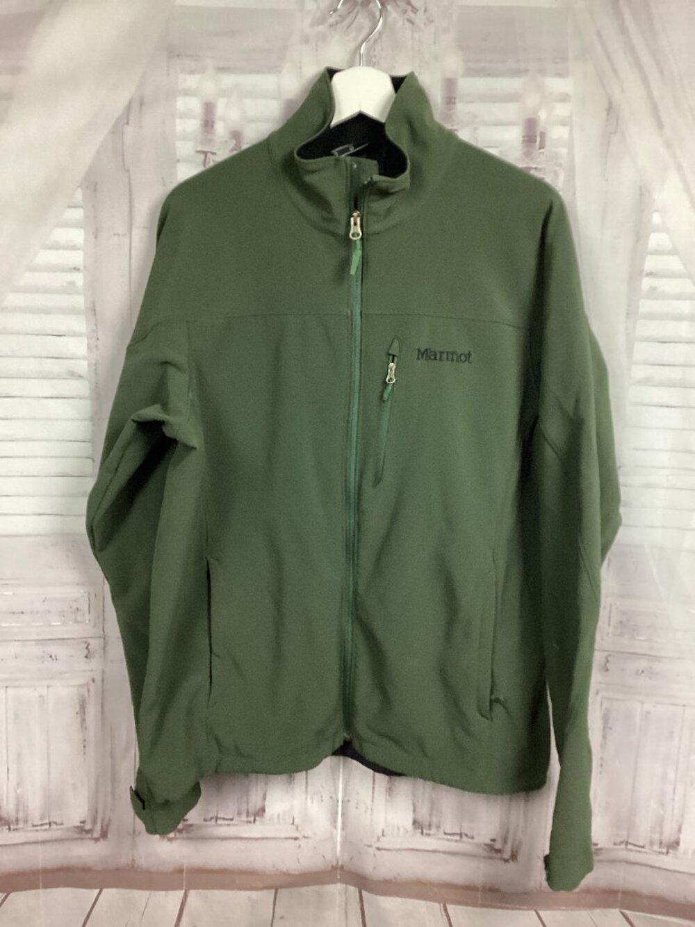 Marmot Green Jacket Full Zip M - Picture 1 of 10